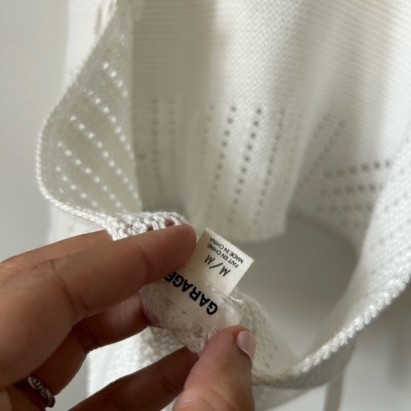 Garage  White Knit Halter Top - Picture 4 of 4